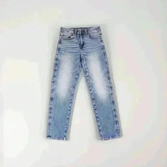 American Eagle Airflex+ Slim Jeans Move Free Athletic Fit 26 X 28 Distressed - Picture 1 of 10